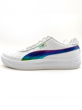 Puma GV Special Jr Iridescent Sneakers Kids Size 6 Shoes White Rainbow